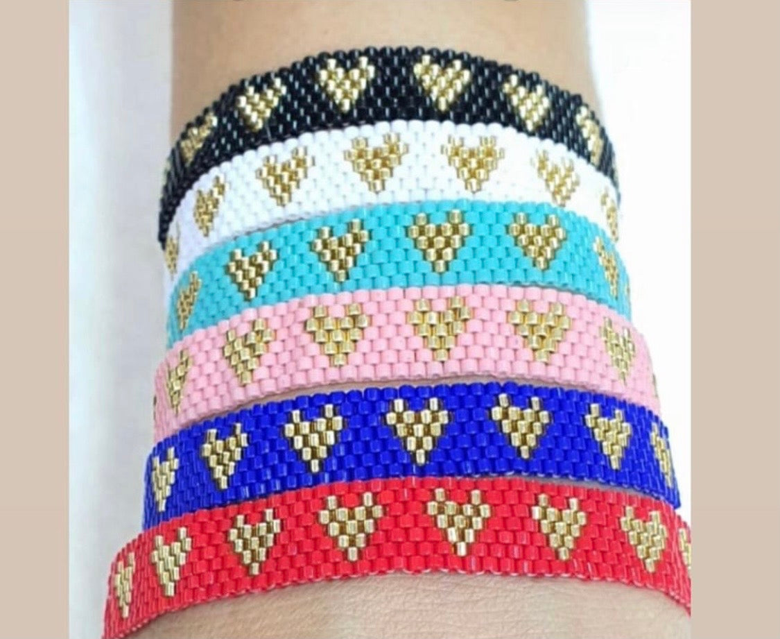 Pulsera Corazones
